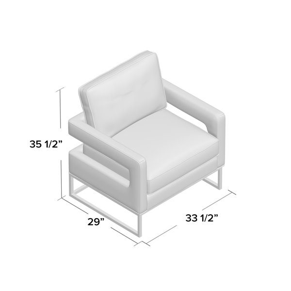 Etta Avenue™ Isabel 33.5'' Wide Velvet Armchair & Reviews Wayfair